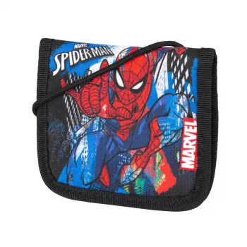 McNeill Marvel Spider-Man Pochette de poitrine avec fenêtre porte-carte, rouge/bleu