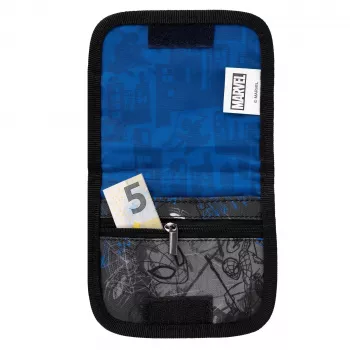 McNeill Marvel Spider-Man Pochette de poitrine avec fenêtre porte-carte, rouge/bleu