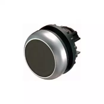Eaton M22-D-S Actionneur de bouton-poussoir plat, noir, momentané, 22,5 mm, IP66/IP67/IP69K