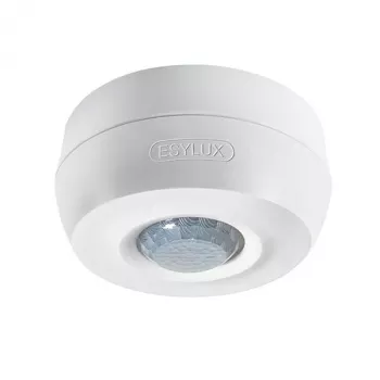 ESYLUX ESY MD 360/8 BASIC IP54 Détecteur de mouvement plafond, 360° PIR, portée 8m, blanc