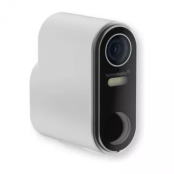 Homematic IP Caméra extérieure sur batterie (HmIP-COR) – 3MP, WLAN, blanc/noir