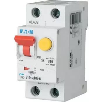 Eaton PXK-B10/1N/003-A RCBO 10A 30mA type A 1P+N 230V 6kA 2TE
