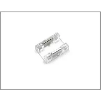 Connecteur pour ruban LED COB SYNERGY21 S21-LED-003F240175, monochrome, 8 mm, IP20, système à clip sans soudure, 2 broches, blanc