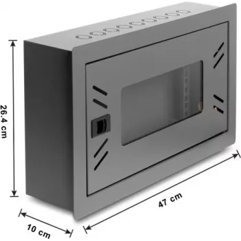Armoire réseau Delock 12 pouces avec façade amovible, 4U, noir