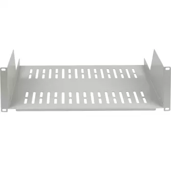 EFB ELEKTRONIK Étagère fixe en porte-à-faux 19 inch 3U, profondeur 450 mm, charge 36 kg, gris clair RAL 7035