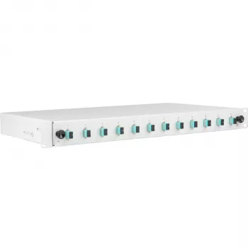 EFB Elektronik Boîte d'épissure LC 50/125µ OM3 extensible 24 pigtails 12 coupleurs