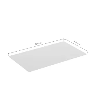 Tapis de protection de sol LOGILINK pour sols durs, 117 x 200 cm, PVC ultra-doux, transparent, antidérapant, sans phtalates, compatible avec le chauffage au sol