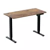 LOGILINK EO0057 bureau assis-debout électrique, 120x60 cm, moteur unique, plateau marron, charge 70 kg