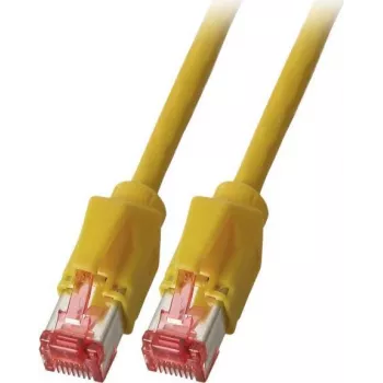 Câble de brassage EFB Elektronik K8708GE.050 Cat.6A S/FTP LSZH, Daetwyler 7702 TM21, 0,5 m, jaune