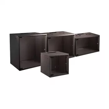 Armoire réseau murale EFB Elektronik BASIC 15U, 19 inch, profondeur 450 mm, noir RAL 9005