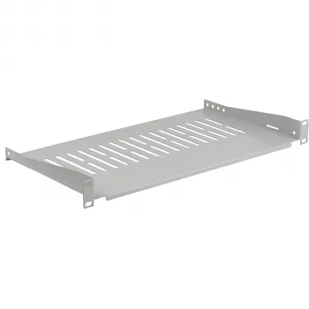 EFB ELEKTRONIK 19 inch 1U Fixed Shelf, 250 mm Deep, 10 kg Load, Light Grey RAL 7035