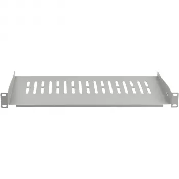 EFB ELEKTRONIK 19 inch 1U Fixed Shelf, 250 mm Deep, 10 kg Load, Light Grey RAL 7035