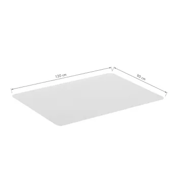 Tapis de protection de sol LogiLink 120 x 90 cm ultra-doux transparent pour sols durs