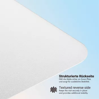 Tapis de protection de sol LogiLink 120 x 90 cm ultra-doux transparent pour sols durs
