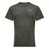 T-shirt à manches courtes Salewa Puez Melange Dry - Dark Olive Melange - XL