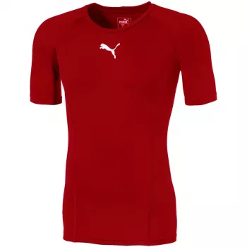 T-shirt à manches courtes LIGA Baselayer Puma pour homme, rouge, taille S