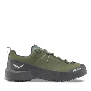 Chaussure d'approche Salewa Wildfire Leather 2 GTX homme - Faded Green/Noir