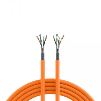 Câble d'installation en vrac EFB Elektronik INFRALAN Cat.7 S/FTP 1 m LSZH orange