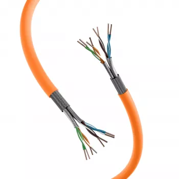 Câble d'installation en vrac EFB Elektronik INFRALAN Cat.7 S/FTP 1 m LSZH orange