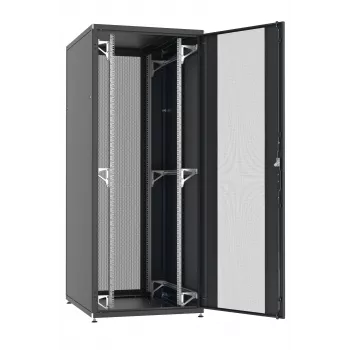 Armoire serveur EFB PRO 33U 800x800 mm RAL9005 avec portes avant et arrière perforées