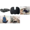 LogiLink coussin de siège orthopédique en mousse à mémoire de forme avec poignée de transport, noir (EO0089)