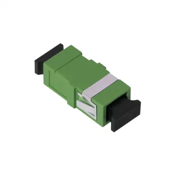 LogiLink FA01SC8 Adaptateur fibre optique SC simplex APC, sans bride, vert, lot de 12