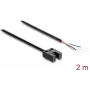 Barrière photoélectrique en fourche Delock 5 mm type U avec 4 extrémités de câble ouvertes NPN L/D commutable 2 m
