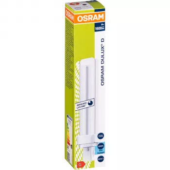 Osram DULUX D 26W/865 G24d-3 Lampe fluorescente compacte, blanc lumière du jour, 1800 lm, 2 broches
