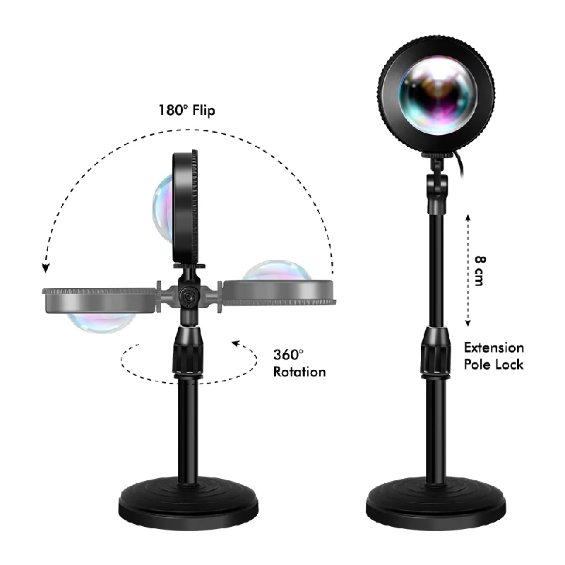 Lampe LED Sunset LOGILINK, 5W, avec télécommande