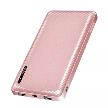 Batterie externe mobile LogiLink 10000 mAh LiPo USB-C PD rose