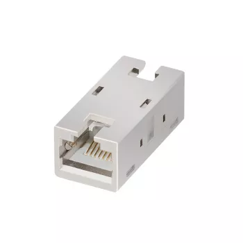 Coupleur en ligne RJ45 blindé LogiLink NP0067 Cat.6A, boîtier métallique, qualité industrielle