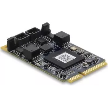 Carte d'interface DELOCK 63002 CAN 2.0 / CAN FD Mini PCIe, 2 x D-Sub 9 broches, jusqu'à 8 Mbps, isolation galvanique et protection contre les surtensions