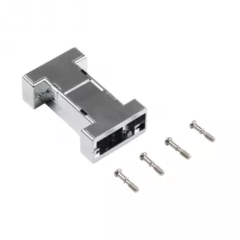 Boîtier d'interface vide métallisé EFB ELEKTRONIK EB0909MV2, 1 port Keystone, argent