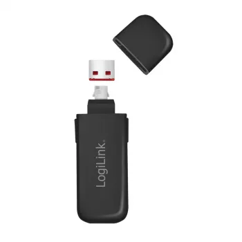 LogiLink AU0054 USB-A Port Blocker with 1 Key and 4 Locks, Travel Version, Black