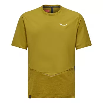 T-shirt Pedroc Dry Wind Salewa, Olive Oil, homme, 48