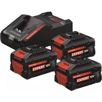 Bosch Starter Set 3x EXBA 18V 8.0Ah Battery with EXAL 18V-160 Charger (0615V0005R)