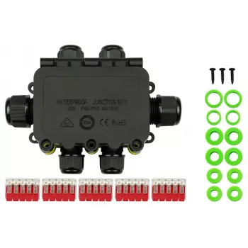 Boîte de dérivation Kabelmeister IP68 6 voies sans outil