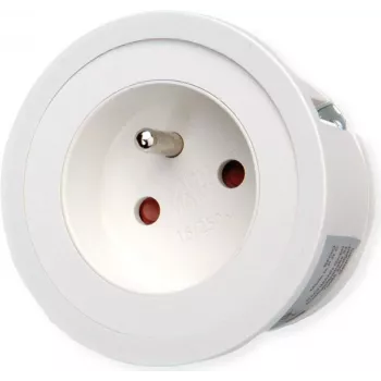 Bachmann PIX 1xUTE 2.0m AEH RAL9010 Prise encastrée Schuko avec extrémité libre