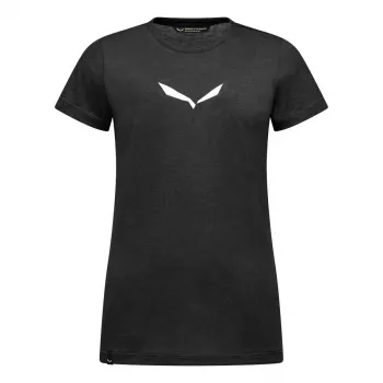 T-shirt Salewa Solid Dry femme Black Out taille L