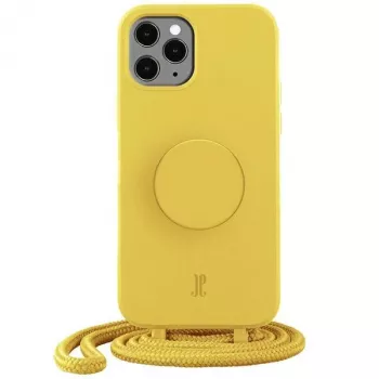 Just Elegance Coque PopGrip pour iPhone 11 Pro – Patte de lapin jaune