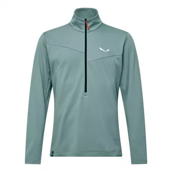 Veste polaire Salewa Puez Cammino Polarlite demi-zip homme, Willow, S