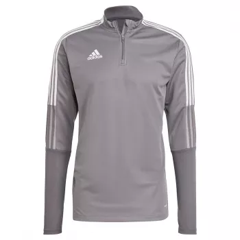 Sweat d'entraînement à quart de zip adidas Tiro 21 coupe ajustée Team Grey Four XL