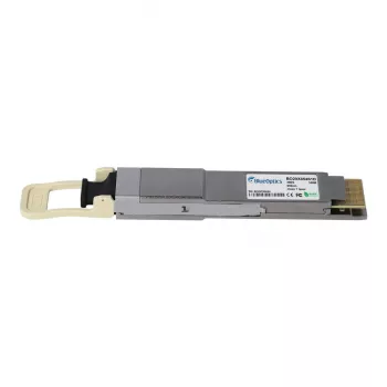 BlueOptics QSFP-DD 400GBASE-DR4 Transceiver, MPO-12, 1310nm, 500m SMF, compatible avec Finisar FTCD8613E2PCM