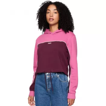 Sweat Fila Laagna femme FAW0907 43200, rose/bordeaux, L