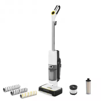 Kärcher SCV 4 Deluxe Select nettoyeur vapeur avec régulation de vapeur à 2 niveaux, réservoir 1,3 L, 2000 W, suceur de sol EasyFix, fonction de remplissage continu