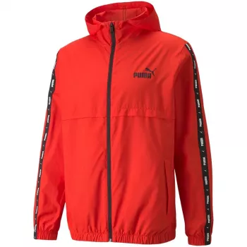 PUMA ESS+ Tape Windbreaker Men's Jacket Red