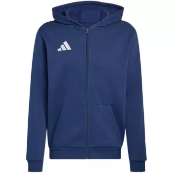 Sweat à capuche à fermeture zippée adidas Entrada 26 enfant Navy Blue 140 cm