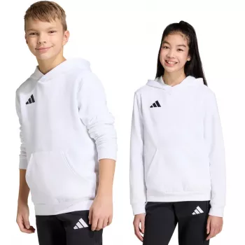 Sweat à capuche adidas Entrada 26 enfant blanc JZ6561 140 cm