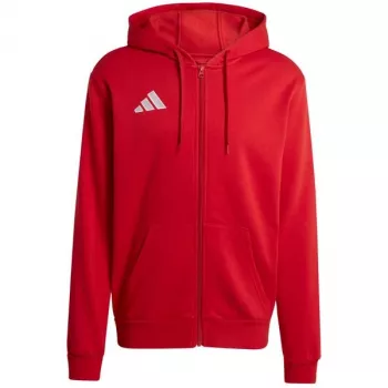 Sweat à capuche zippé adidas Entrada 26 homme rouge taille S