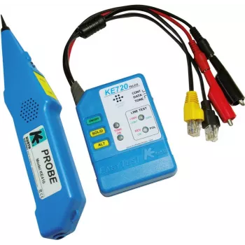 Kurth Electronic KE 701 testeur de câble réseau avec générateur de tonalité, RJ45/RJ11/Coax, protection 240 V